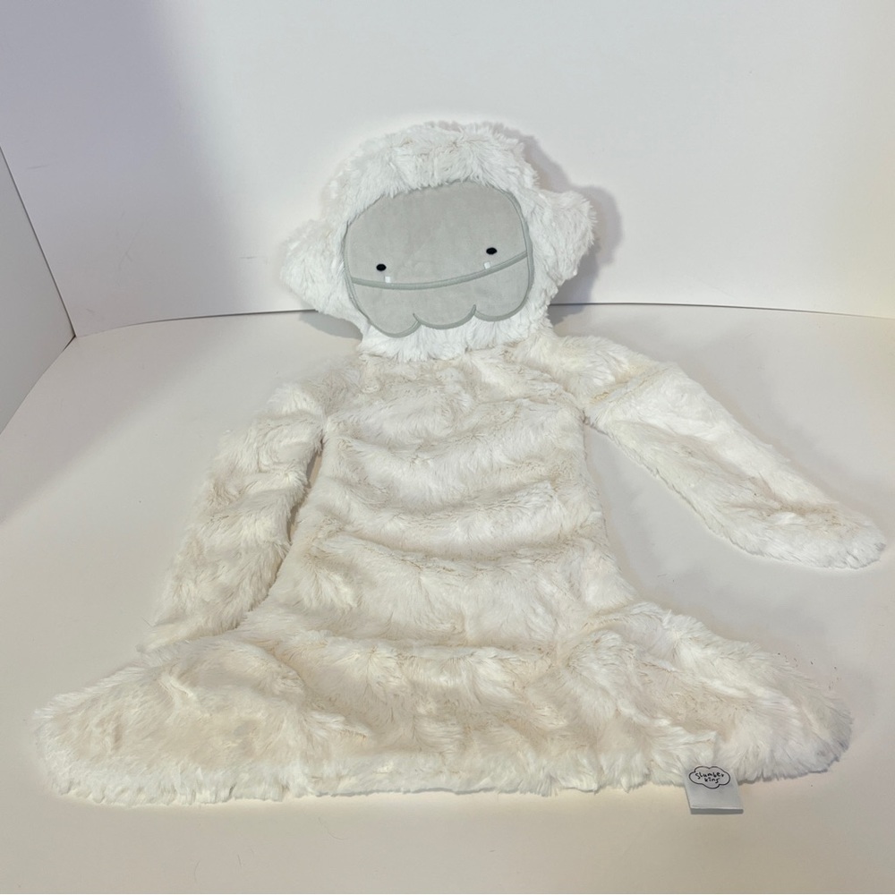SLUMBERKINS LARGE Yeti Monster Lovey Security Blanket Snuggler White Alpine